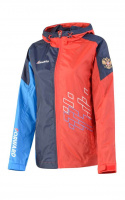 W02180G-RA161 Куртка ветрозащитная женская (красный/голубой)1